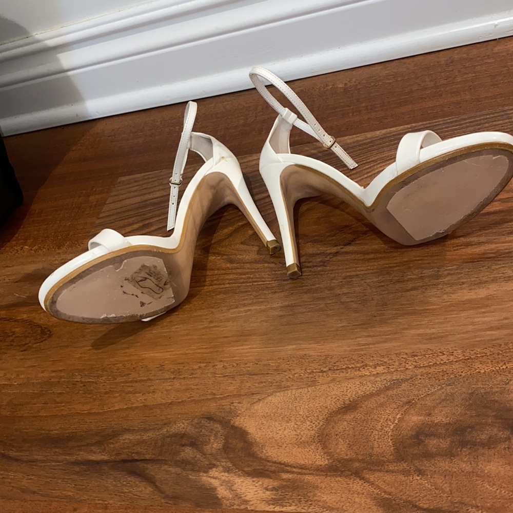 Zara basic white strappy heels - Picture 3 of 4